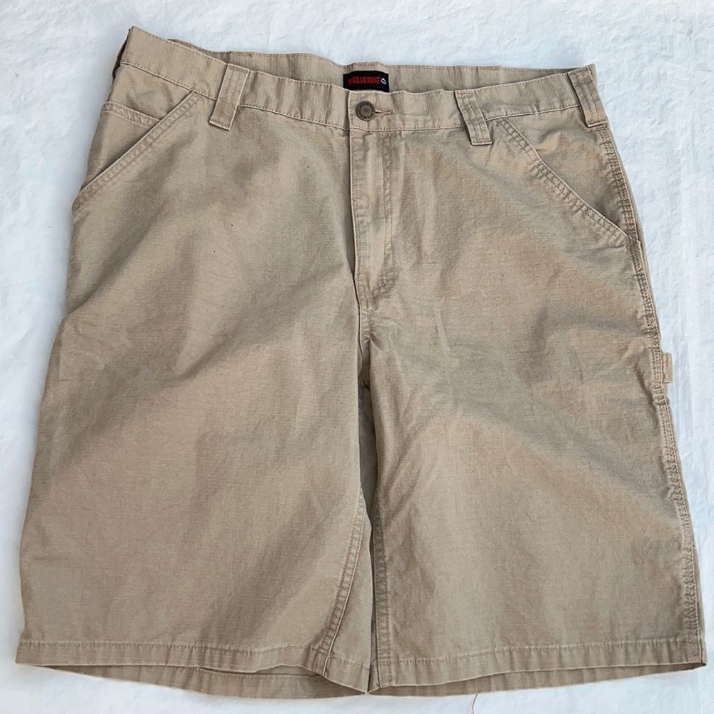 Wolverine men’s tan brown carpenter shorts size 36